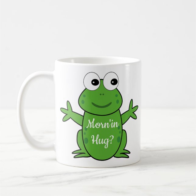 Grön groda kaffemugg (Vänster)