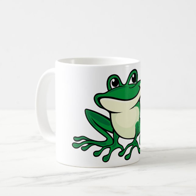Grön groda kaffemugg (Framsida vänster)