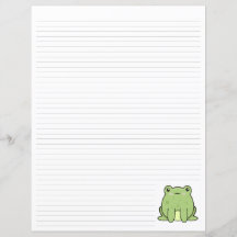 Grön Groda Linjerad