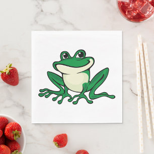 Grön groda pappersservett
