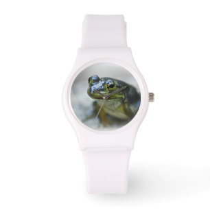 Grön grodaklocka armbandsur