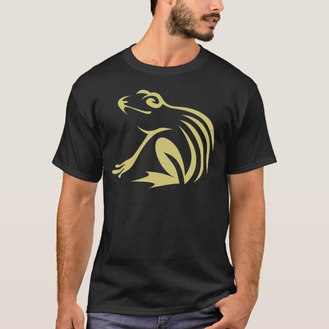 Grön grodalogotyp tee shirt (Framsida)