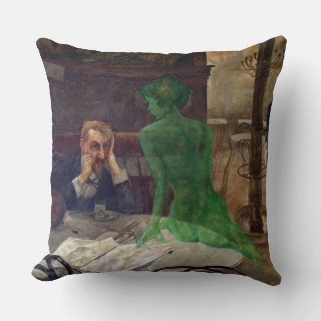 Grön gudinnafantast 1901 kudde (Framsida)