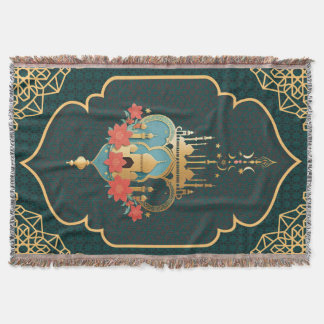 Grön Gul Geometrisk Hemmatta Mihrab Filt