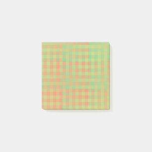 Grön Gul Orange Post-it Block