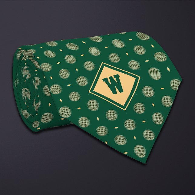 Grön Guld Golfboll Ikon Slip Slips (Skapare uppladdad)