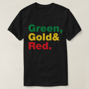 Grön, Guld & Röd. T-shirt
