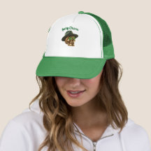 Grön Guld Skalle Fedora Hatt St.Patricks Dag Truck