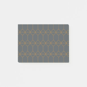 Grön, gyllene, enkel, retro, elegant illustration post-it block