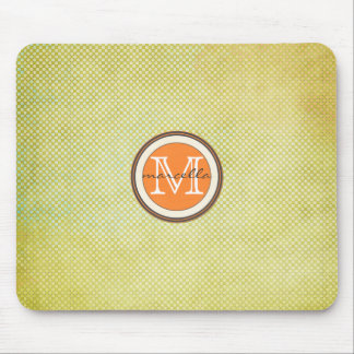 Grön halvtonorangeMonogram Musmatta