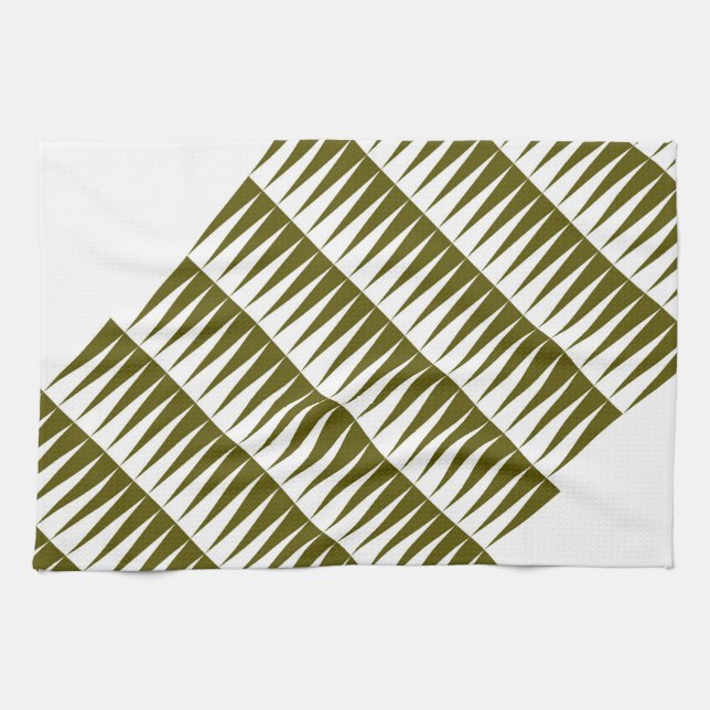 grön handduk pic-pic kökshandduk (Horisontell)