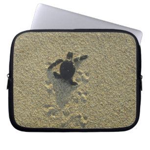 Grön havssköldpadda, (Chelonia mydas), nyckling Laptop Sleeve
