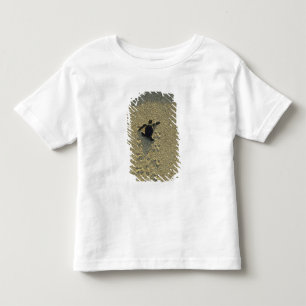Grön havssköldpadda, (Chelonia mydas), nykläckt un T-shirt