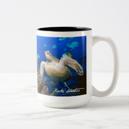 Grön havssköldpadda för hawaiibo, Honu Två-Tonad Mugg