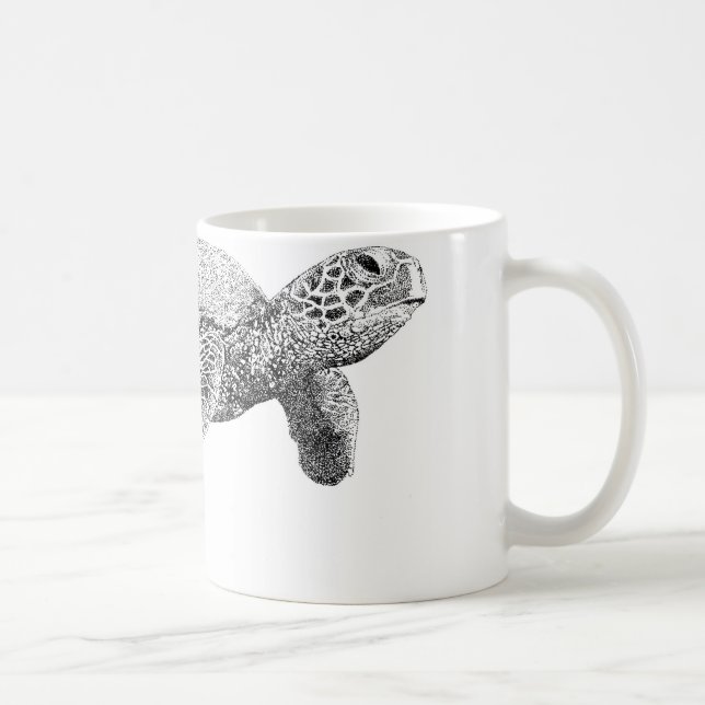 Grön havssköldpadda kaffemugg (Höger)