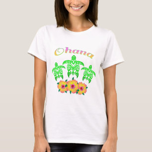 Grön havssköldpaddahawaiibo Ohana T Shirt