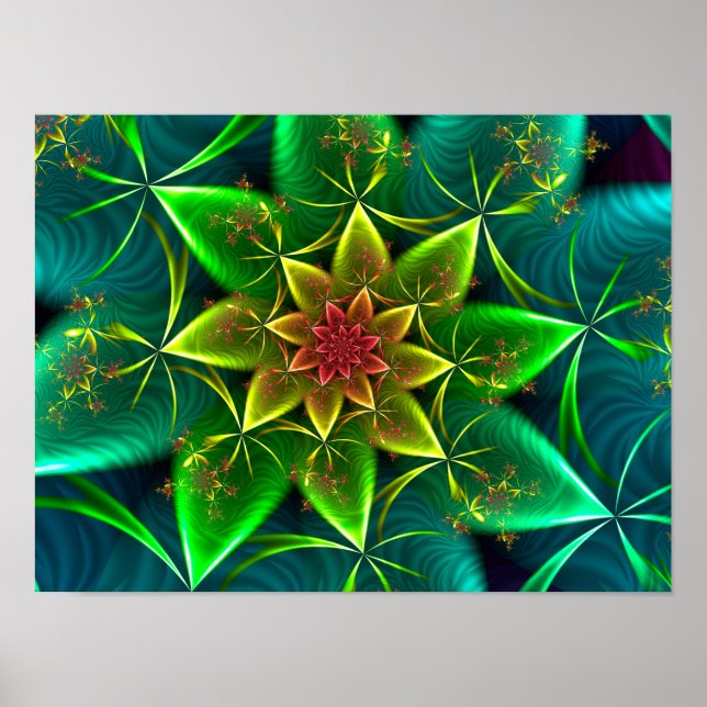 Grön havsspiral poster (Framsidan)