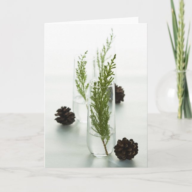 Grön helgdag helgkort (Framsida)