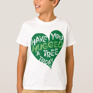 Grön hjärta (krama ett träd), tee shirt