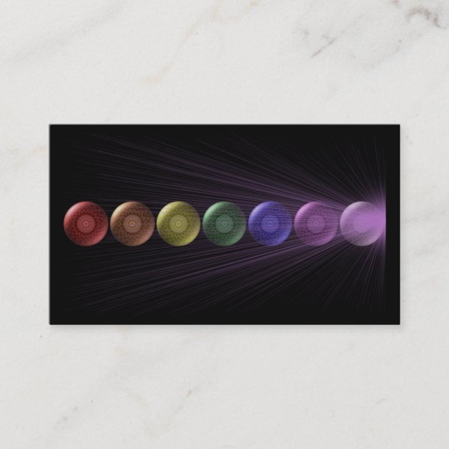 Grön hjärtaChakra visitkort (Framsida)