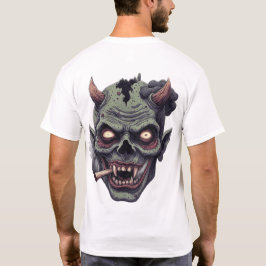 Grön Hornad Odjuret Graphi T Shirt