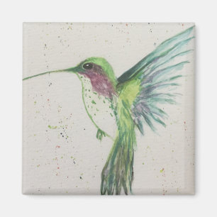 Grön Hummingbird Magnet