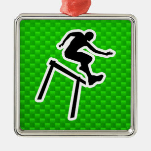 Grön Hurdler Julgransprydnad Metall