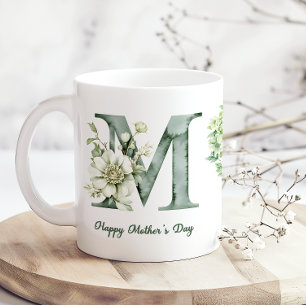 Grön Hydrangea Mors Dags Kaffemugg