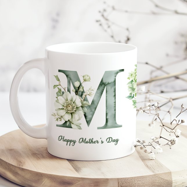 Grön Hydrangea Mors Dags Kaffemugg (Skapare uppladdad)