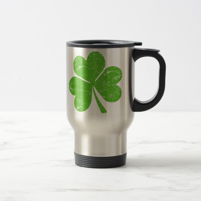 Grön irländsk Shamrock Resemugg (Höger)