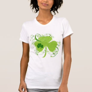 Grön irländsk Shamrock T-shirt