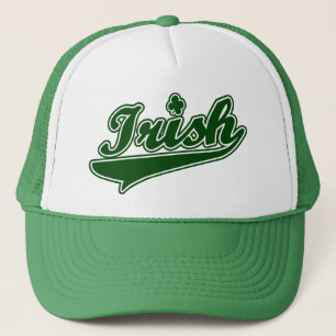 Grön irländsk Shamrock Truckerkeps