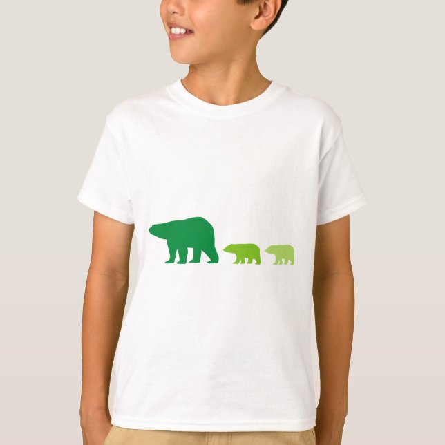 Grön Isbjörn T Shirt (Framsida)