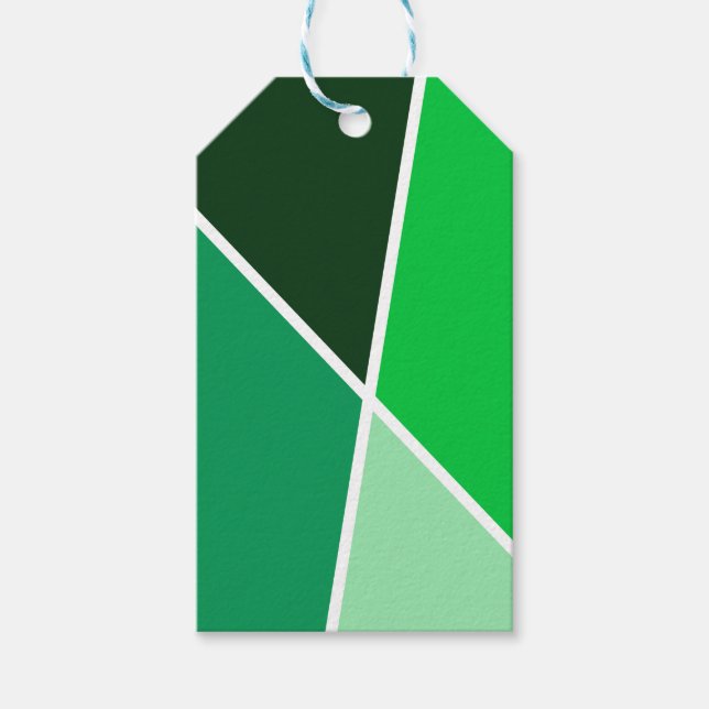 Grön JanaiCreates Färgkollektion Presentkort Presentetikett (Framsidan)