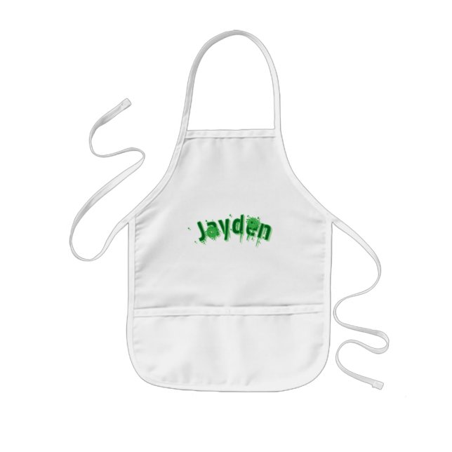 Grön Jayden Namn, Barnförkläde (Framsidan)