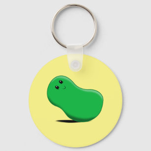 Grön Jellybean Keychain Nyckelring