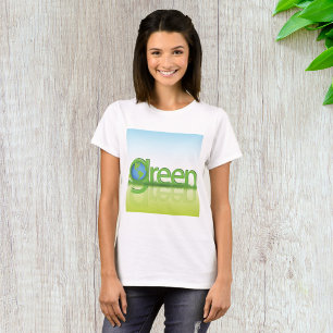 Grön jordglob Ekovänlig natur T Shirt