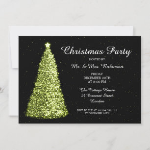 Grön jul-Party-kalk Inbjudningar