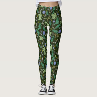 Grön juldamasker leggings