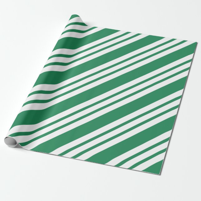 Grön julgodis Pepparmynta Presentpapper (Utrullad)