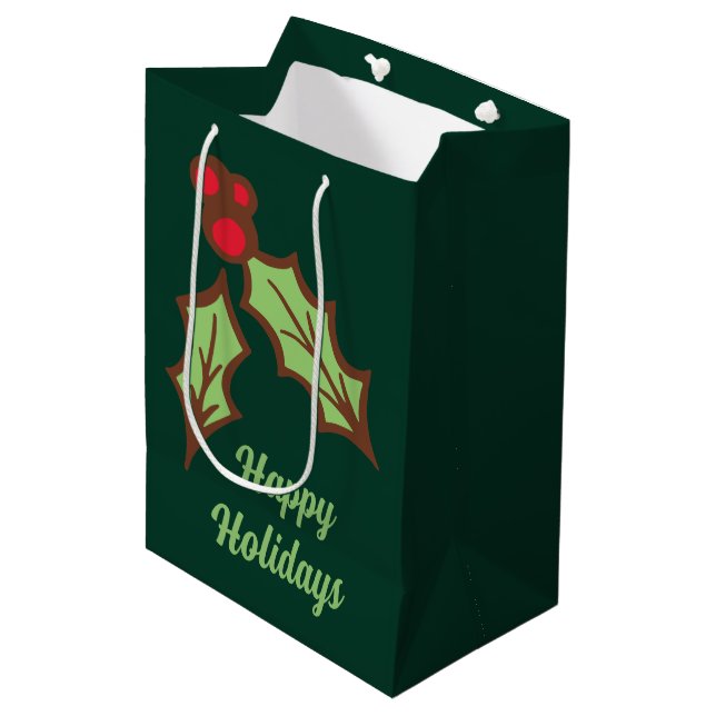 Grön julgran jul presentpresentväska (Framsidan Vinklad)
