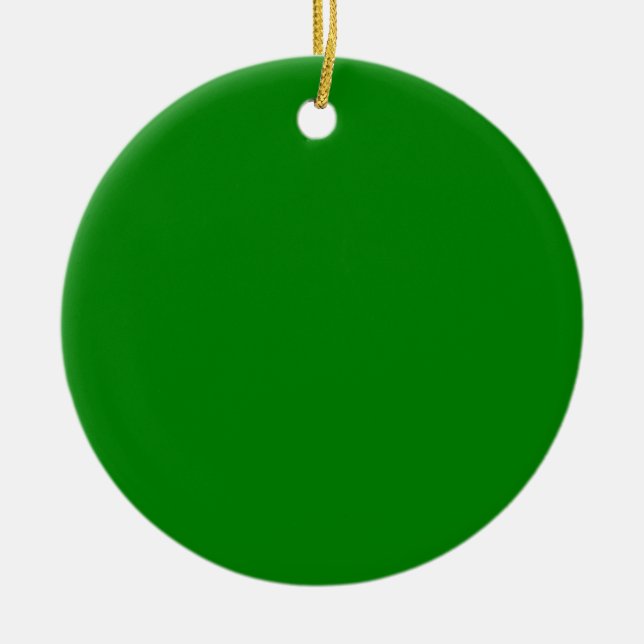 Grön Julgransprydnad Keramik (Framsidan)