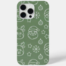 Grön jultextur med festliga element