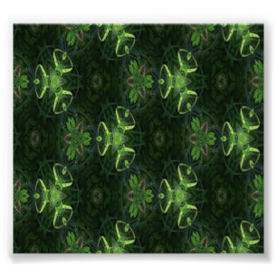Grön Kaleidoscope 1 Fototryck