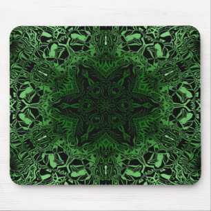 Grön Kaleidoscope Musmatta