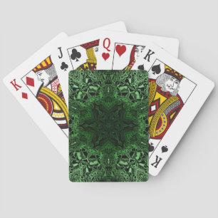 Grön Kaleidoscope Spel Kort