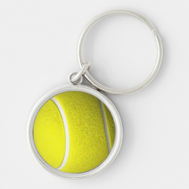 Grön kalkdesign rund silverfärgad nyckelring (Framsidan)