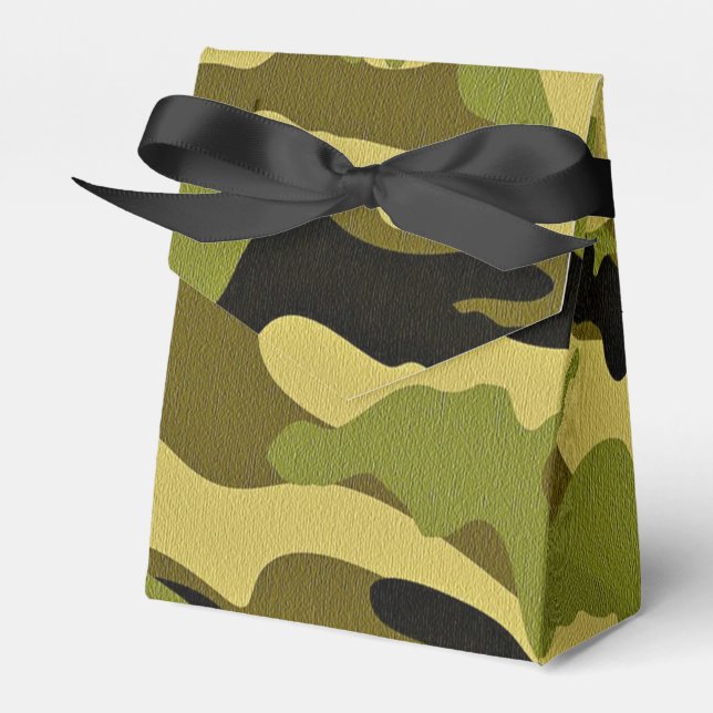 Grön kamouflage armé textur presentaskar (Framsidan Sidan)