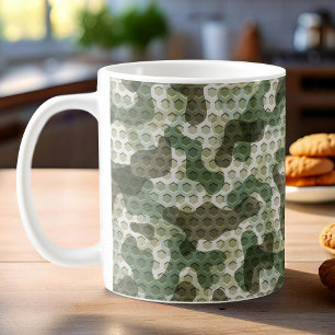 Grön kamouflage kaffemugg