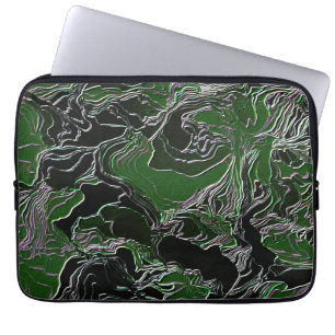 Grön kamouflage laptop sleeve